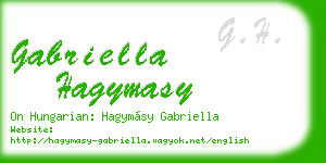 gabriella hagymasy business card